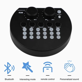 Karaoke Broadcast Mobile Phone Audio Mixer Bluetooth External Sound Card Microphone Music Recording For Live Streaming Singing
Karaoke Broadcast Mobile Phone Audio Mixer Bluetooth External Sound Card Microphone Music Recording For Live Streaming Singing