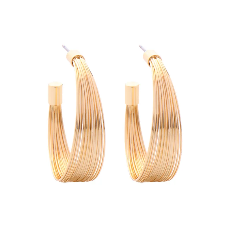 Korean version of the simple niche earrings fashion wild geometric semi-circular earrings new temperament net red earrings
Korean version of the simple niche earrings fashion wild geometric semi-circular earrings new temperament net red earrings