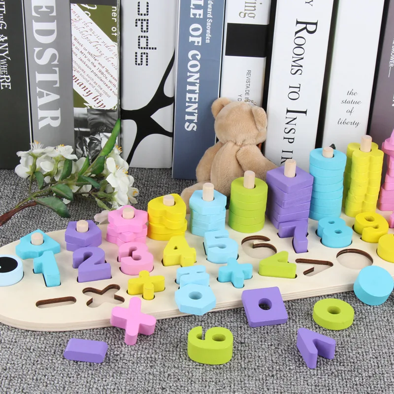 New Style Three-in-One with Numbers Shape Matching Cognitive Board Fish-shaped Numbers Board Addition And Subtraction Multiplica
New Style Three-in-One with Numbers Shape Matching Cognitive Board Fish-shaped Numbers Board Addition And Subtraction Multiplica