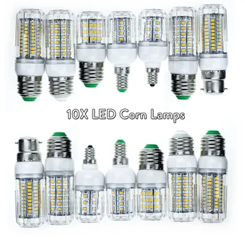 10x LED Lamps E12 E14 E26 E27 B22 Corn Light Bulb Lamp 2835 SMD 110 220V 5W 6W 15W Equal to 20- 60W 21 30 102LEDS For Home Decor
10x LED Lamps E12 E14 E26 E27 B22 Corn Light Bulb Lamp 2835 SMD 110 220V 5W 6W 15W Equal to 20- 60W 21 30 102LEDS For Home Decor