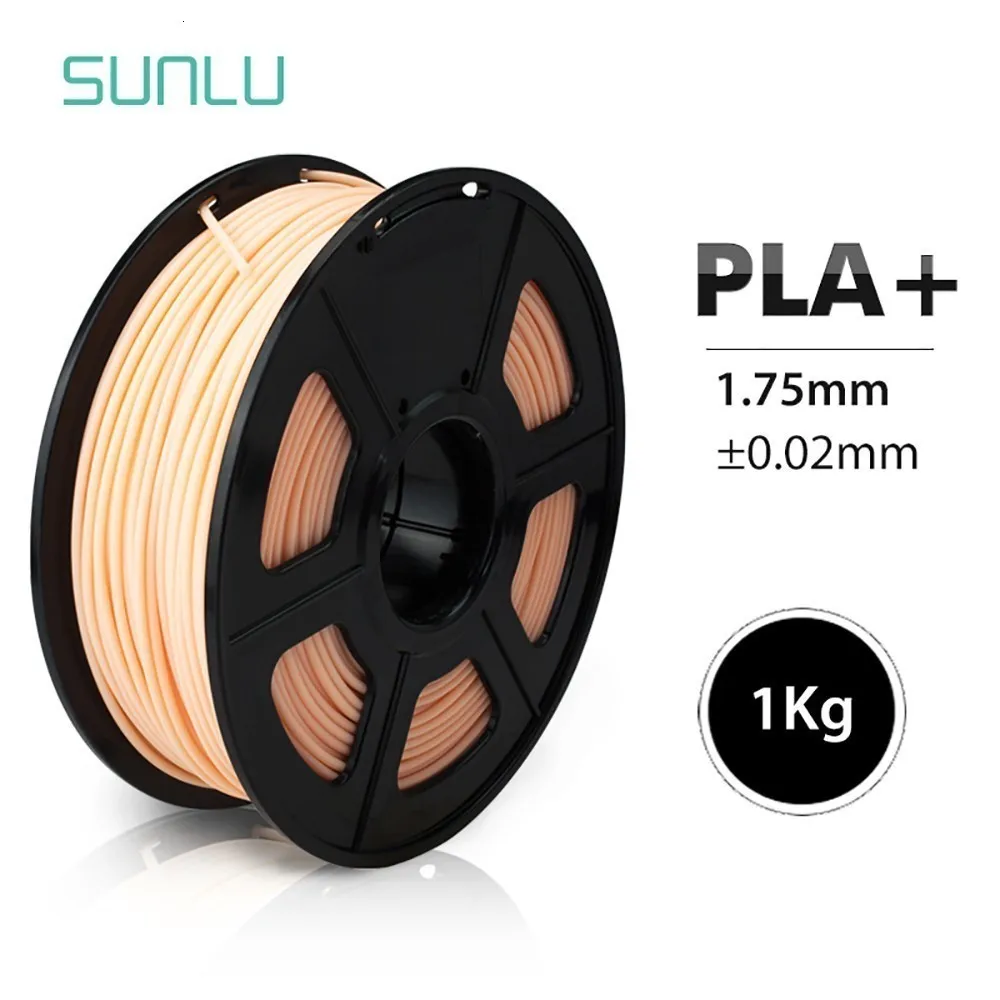 

SUNLU 1.75mm PLA+ 3D Extruder Filament 1KG skin With Spool Plastic PLA Plus Filament For FDM Printer 3D Pens Tolerance +/-0.02mm