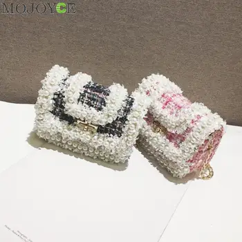 Fashion Woolen Crossbody Handbags Kids Children Girl Elegant Pearls Purse Chain Small Shoulder Messenger Bag
Fashion Woolen Crossbody Handbags Kids Children Girl Elegant Pearls Purse Chain Small Shoulder Messenger Bag