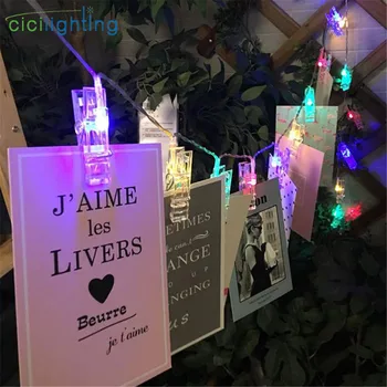 2m 20 light Photo Clip holder lamp colorful LED String lights Battery Garden yard Party Wedding home Decoration Fairy lights
2m 20 light Photo Clip holder lamp colorful LED String lights Battery Garden yard Party Wedding home Decoration Fairy lights