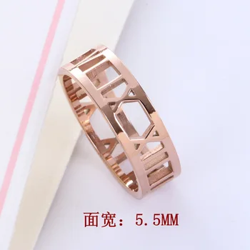 Lover's Rome Number Hollow cut ring Rose Gold Titanium Steel ring Hot selling Rings
Lover's Rome Number Hollow cut ring Rose Gold Titanium Steel ring Hot selling Rings