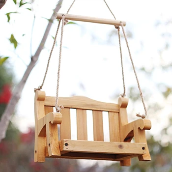 Swing Chair Pine Wood Canary Pet Supplies Porch Decoration Patio Food Container Hummingbird Outdoor Garden Bird Feeder Portable
Swing Chair Pine Wood Canary Pet Supplies Porch Decoration Patio Food Container Hummingbird Outdoor Garden Bird Feeder Portable