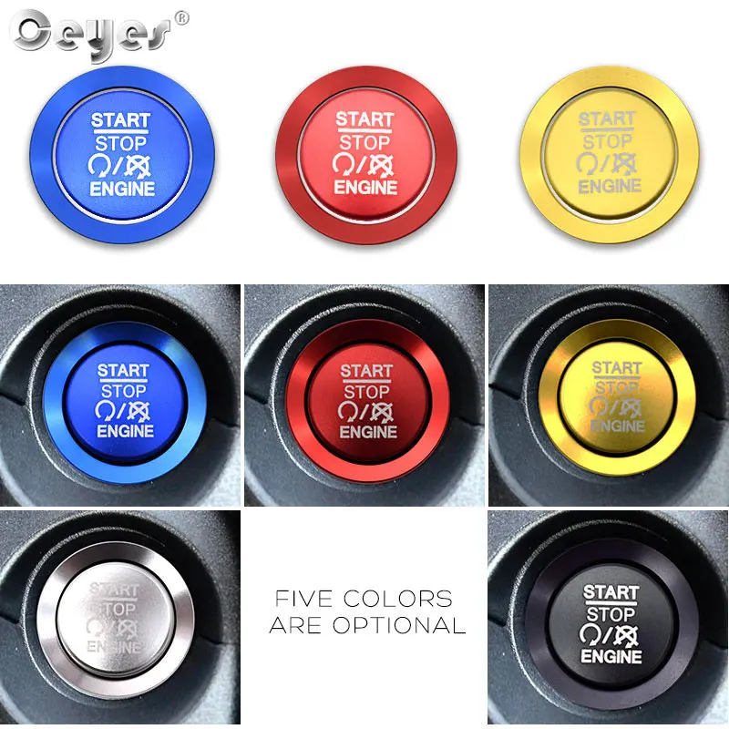 Car Start Engine Button Key Ring for JEEP (21)