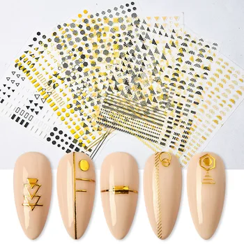 1 Sheet Rhombus Triangle Square Solid Frame Geometric Designs Adhesive Nail Art Stickers Decorations DIY Tips
1 Sheet Rhombus Triangle Square Solid Frame Geometric Designs Adhesive Nail Art Stickers Decorations DIY Tips