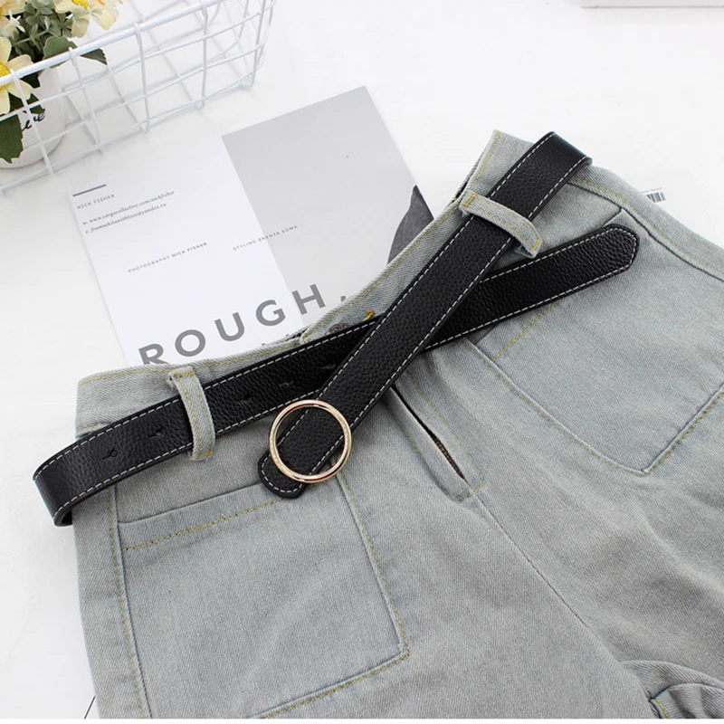 Round Gold Buckle Fashion Women Belt Designer White Black Coffee PU Leather Strap All-Match Jeans Pants Waistband Wholesale
Round Gold Buckle Fashion Women Belt Designer White Black Coffee PU Leather Strap All-Match Jeans Pants Waistband Wholesale