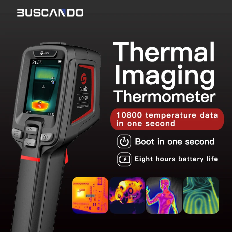 Thermal camera infrarouge Handheld Thermal Imaging Camera GUIDE T120V 2.4 inch Color Screen Digital Detector
Thermal camera infrarouge Handheld Thermal Imaging Camera GUIDE T120V 2.4 inch Color Screen Digital Detector