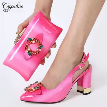 2020 Fashion African PU Leather Woman Shoes And Bag Set For Occasion Summer Style High Hee Shoes And Matching Bag Set For Party
2020 Fashion African PU Leather Woman Shoes And Bag Set For Occasion Summer Style High Hee Shoes And Matching Bag Set For Party