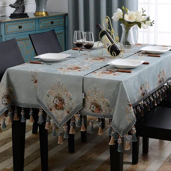 European tablecloth rectangular western table square tea table cloth pad blue table flag in family living room lace tablecloth
European tablecloth rectangular western table square tea table cloth pad blue table flag in family living room lace tablecloth