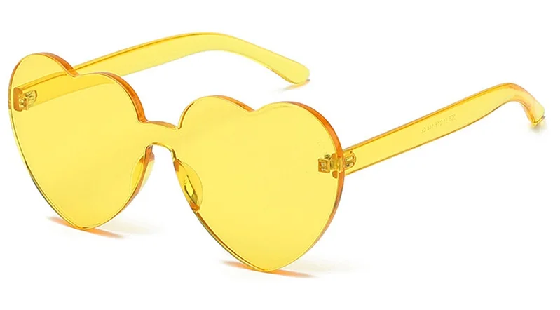 Oversized Herz Sonnenbrille Für Damen Uv Schutz Candy Farben_voghion.com