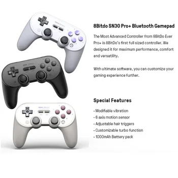 8BitDo SN30 pro plus Controller with Joystick for Windows Android macOS Nintendo Switch
8BitDo SN30 pro plus Controller with Joystick for Windows Android macOS Nintendo Switch