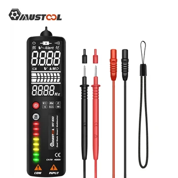 MUSTOOL MT100 Curved Screen Multimeter Digital Voltage Tester 3Line Display Voltmeter Ohm Hz with Analog Bar& 8Led Indicator DMM
MUSTOOL MT100 Curved Screen Multimeter Digital Voltage Tester 3Line Display Voltmeter Ohm Hz with Analog Bar& 8Led Indicator DMM