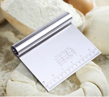 Stainless Steel Dough Cutter Pastry Spatulas Pizza Cake Scraper Fondant Cake Decoration Tools Baking Cutters Kitchen gadgets 
Stainless Steel Dough Cutter Pastry Spatulas Pizza Cake Scraper Fondant Cake Decoration Tools Baking Cutters Kitchen gadgets