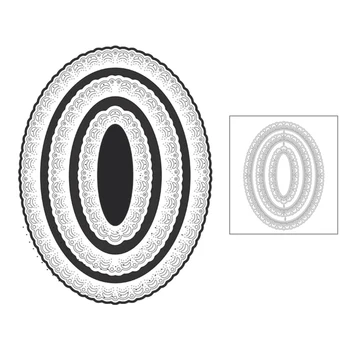 2020 New Oval Lace Nesting Metal Cutting Dies For DIY Edge Pattern Embossing Layered Card Cut Paper Album Scrapbooking No Stamps
2020 New Oval Lace Nesting Metal Cutting Dies For DIY Edge Pattern Embossing Layered Card Cut Paper Album Scrapbooking No Stamps