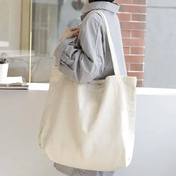 Eco Reusable Shopping Bags Casual Canvas Cloth Fabric Packing Recyclable Tote Bag Hight Simple Design Big Fashion Handbag
Eco Reusable Shopping Bags Casual Canvas Cloth Fabric Packing Recyclable Tote Bag Hight Simple Design Big Fashion Handbag
