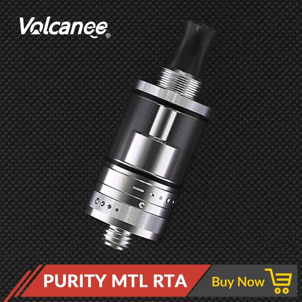 Volcanee PURITY MTL RTA Rebuildable Tank 2.0ml Capacity Airflow Control S316L Single Coil Atomizer for 510 Thread Vape Mod 
Volcanee PURITY MTL RTA Rebuildable Tank 2.0ml Capacity Airflow Control S316L Single Coil Atomizer for 510 Thread Vape Mod
