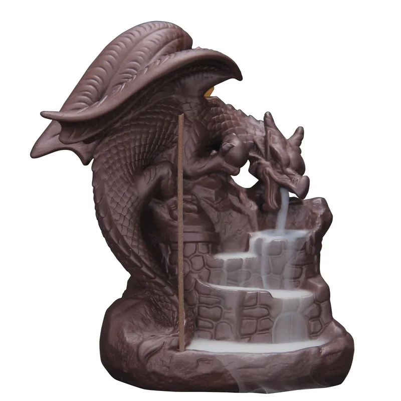 Ceramic Creative Home Interior Decorations Big Dinosaur Castle Backflow Incense Burner
Ceramic Creative Home Interior Decorations Big Dinosaur Castle Backflow Incense Burner
