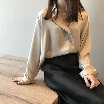 Office Women's Elegant Fashion Solid Color Long Sleeve Lapel Pullover Shirt Basic Tee Blusas De Mujer Y Camisas V27
Office Women's Elegant Fashion Solid Color Long Sleeve Lapel Pullover Shirt Basic Tee Blusas De Mujer Y Camisas V27