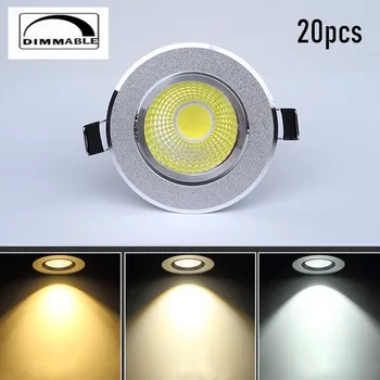 20X Dimmable AC110V-220V 5W 7W 9W 12W Ceiling downlight Epistar LED Recessed Ceiling lamp Spot light For home illumination
20X Dimmable AC110V-220V 5W 7W 9W 12W Ceiling downlight Epistar LED Recessed Ceiling lamp Spot light For home illumination