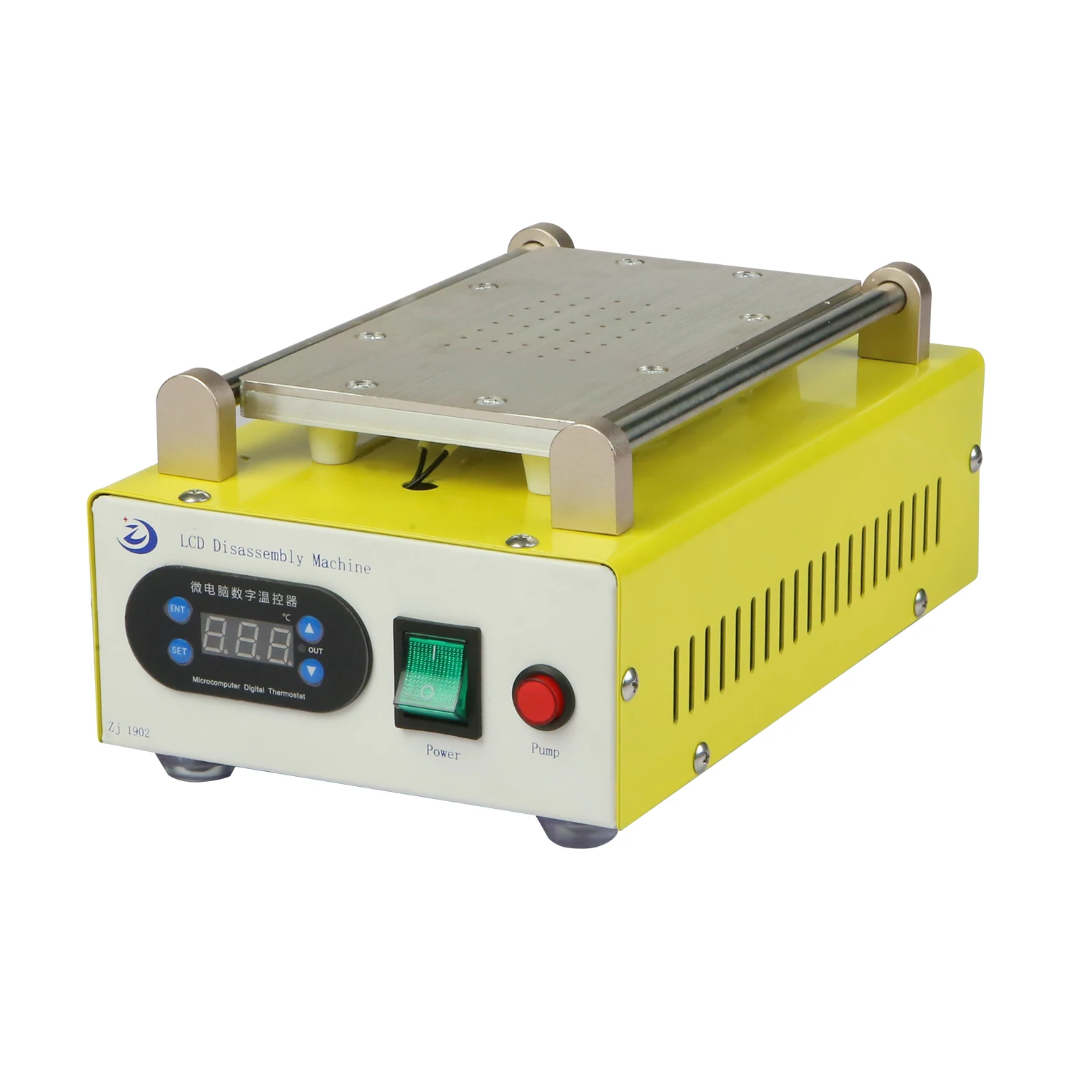 ZJ-1902 LCD Separator Build-In Vaccum Pump Touch Screen Separating Machine For IPhone SAMSUNG Touch Screen Glass Max 7 inches
ZJ-1902 LCD Separator Build-In Vaccum Pump Touch Screen Separating Machine For IPhone SAMSUNG Touch Screen Glass Max 7 inches