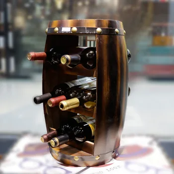 79cm Wooden Barrel Shape Wine Stand / Holder / Rack Bar Accessories Home Bars 8 Position Creative Wine Rack Three Layers
79cm Wooden Barrel Shape Wine Stand / Holder / Rack Bar Accessories Home Bars 8 Position Creative Wine Rack Three Layers