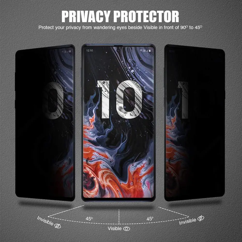 9H 3D Full Cover Privacy Tempered Glass For SAMSUNG Galaxy Note 8 9 10 Pro S8 S9 S10 Plus Anti Glare Screen Protector Film Glass
9H 3D Full Cover Privacy Tempered Glass For SAMSUNG Galaxy Note 8 9 10 Pro S8 S9 S10 Plus Anti Glare Screen Protector Film Glass