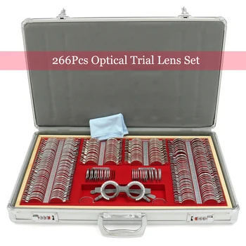 KIWARM 266Pcs Optometry Test Optical Trial Lens Set Metal Rim Aluminium Case Optometria Tool Free Adjustable Trial Frame Gift
KIWARM 266Pcs Optometry Test Optical Trial Lens Set Metal Rim Aluminium Case Optometria Tool Free Adjustable Trial Frame Gift