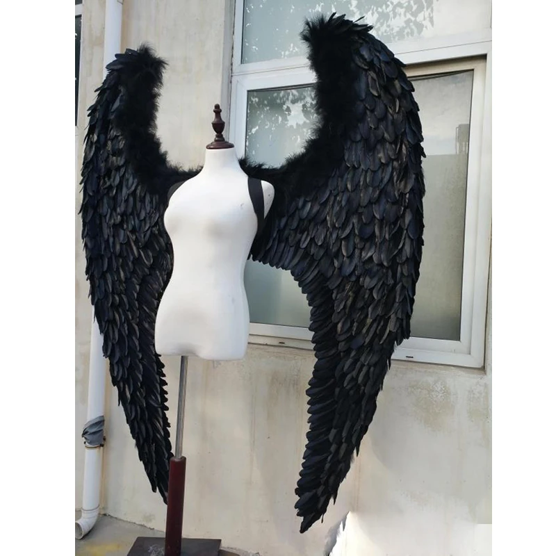 

Angel Feather wing underwear Cosplay black white angel wing props catwalk show props festival catwalk christmas wings