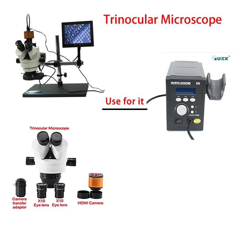 Phone PCB Soldering Repair Lab Industrial 7X-45X 16MP digital Trinocular microscope HDMI camera Tools for mobile phone repair
Phone PCB Soldering Repair Lab Industrial 7X-45X 16MP digital Trinocular microscope HDMI camera Tools for mobile phone repair