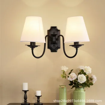 American-style simple wall lamp bedside lamp European-style iron living room wall lamp dining room lamp pastoral modern corridor
American-style simple wall lamp bedside lamp European-style iron living room wall lamp dining room lamp pastoral modern corridor