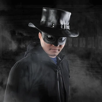 Halloween Cowboy Hat Hot Style Leather Hat Fashion Rivet Punk Doctor Plague Costume Neutral Magic Hat Gentleman Cap Prom Props 
Halloween Cowboy Hat Hot Style Leather Hat Fashion Rivet Punk Doctor Plague Costume Neutral Magic Hat Gentleman Cap Prom Props
