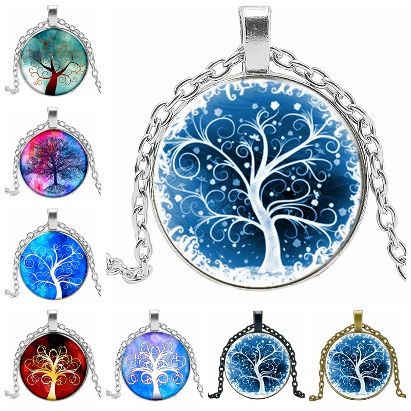 2019 New Hot Tree of Life Pattern Series Glass Convex Round Pendant Necklace Fashion Sweater Jewelry Gift
2019 New Hot Tree of Life Pattern Series Glass Convex Round Pendant Necklace Fashion Sweater Jewelry Gift