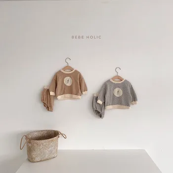 Korean children clothing 2020 baby autumn new stripe set boy girl sweatshirt and short two piece sets
Korean children clothing 2020 baby autumn new stripe set boy girl sweatshirt and short two piece sets