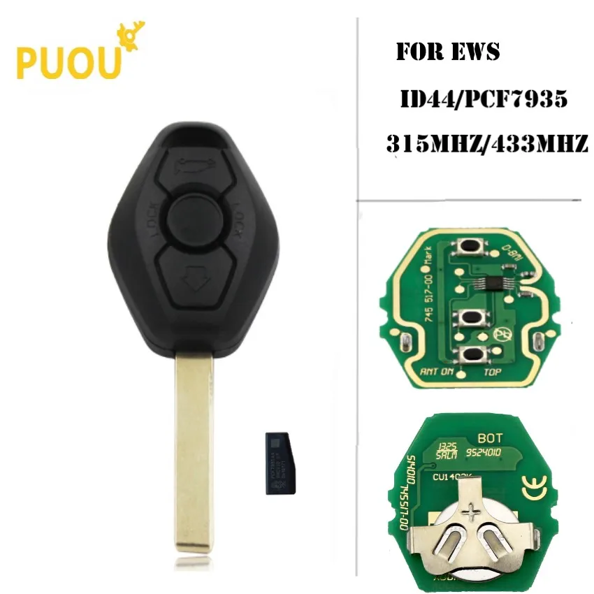 3 button Remote Key 315/433Mhz ID44 Chip for BMW 325 330 318 525 530 540 E38 E39 E46 M5 X3 X5 M5 EWS System Car Key
3 button Remote Key 315/433Mhz ID44 Chip for BMW 325 330 318 525 530 540 E38 E39 E46 M5 X3 X5 M5 EWS System Car Key
