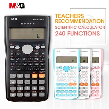 M&G 240 Functions Colorful Scientific Calculator 82MS Auto Power Off Financial Calculater science for office school students
M&G 240 Functions Colorful Scientific Calculator 82MS Auto Power Off Financial Calculater science for office school students