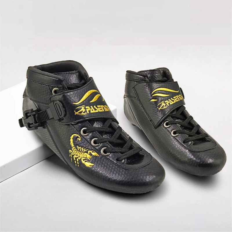 Фото PASENDI профессиональные скоростные роликовые коньки ботинки для - купить