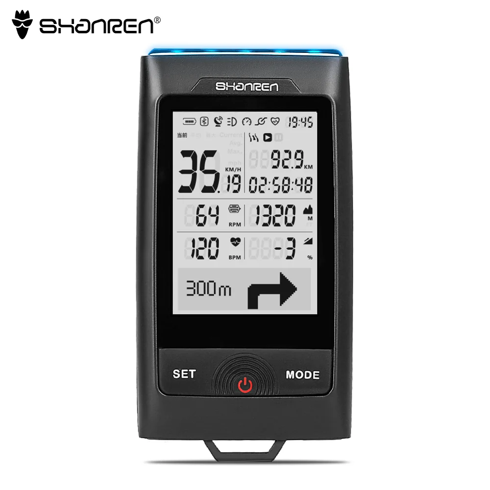 SHANREN DI-PRO GPS Bike Computer 96-Hour Cycling GPS Bicycle Computer with Headlight
SHANREN DI-PRO GPS Bike Computer 96-Hour Cycling GPS Bicycle Computer with Headlight