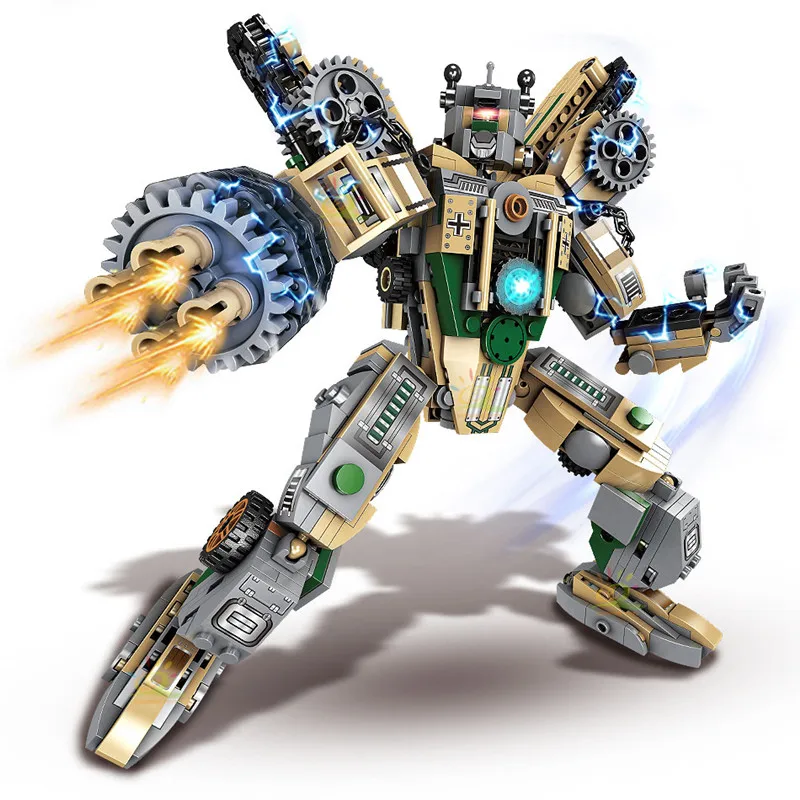 1078PCS 8in1 WW2 Army Weapon Mecha Robot Man Building Blocks Military Car Plane Soldier Figure Bricks Set Children Toys
1078PCS 8in1 WW2 Army Weapon Mecha Robot Man Building Blocks Military Car Plane Soldier Figure Bricks Set Children Toys