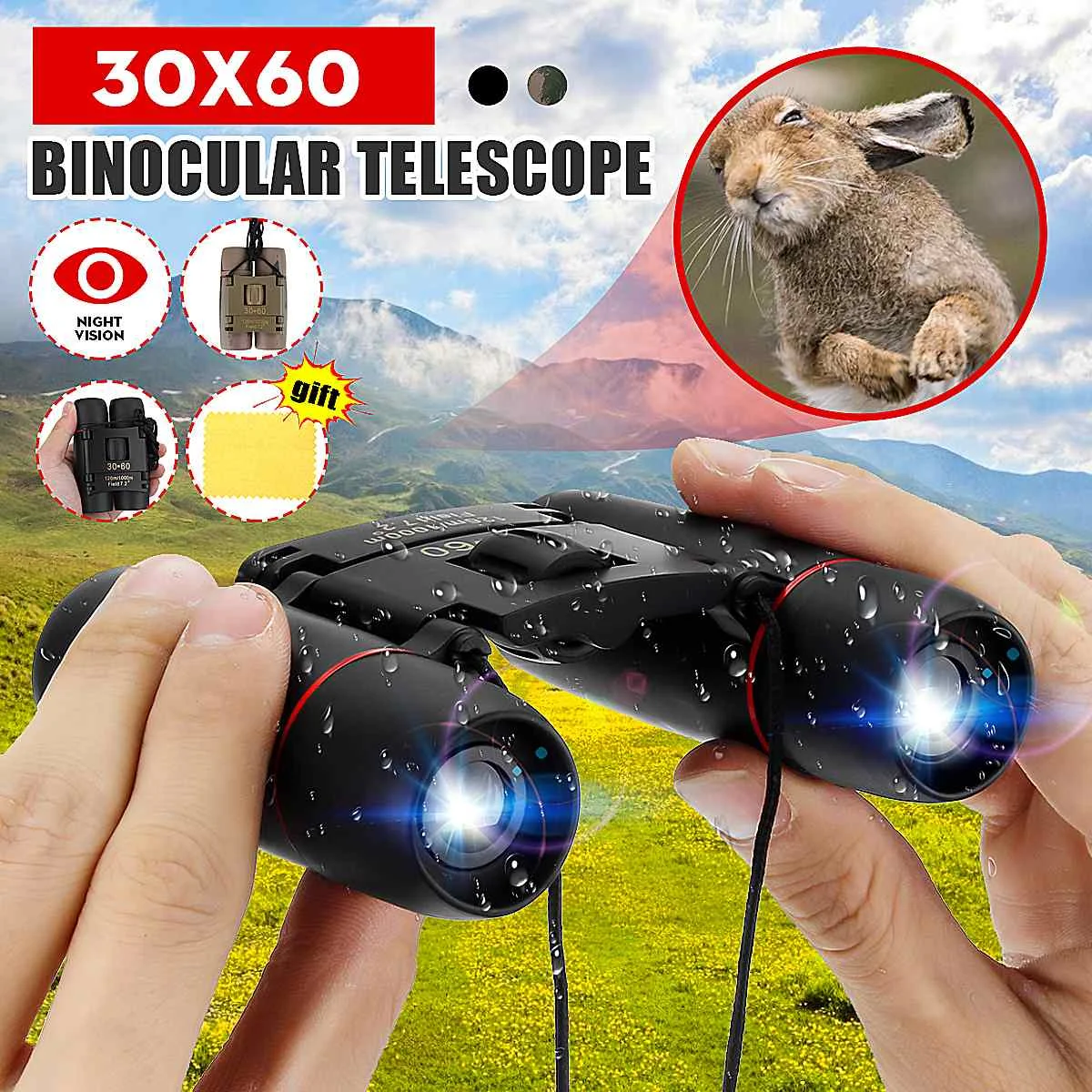 Outdoor Russian Binoculars 30x60 Hd Powerful Military Binocular High Times Zoom Telescope Night Vision For Hunting Camping
Outdoor Russian Binoculars 30x60 Hd Powerful Military Binocular High Times Zoom Telescope Night Vision For Hunting Camping