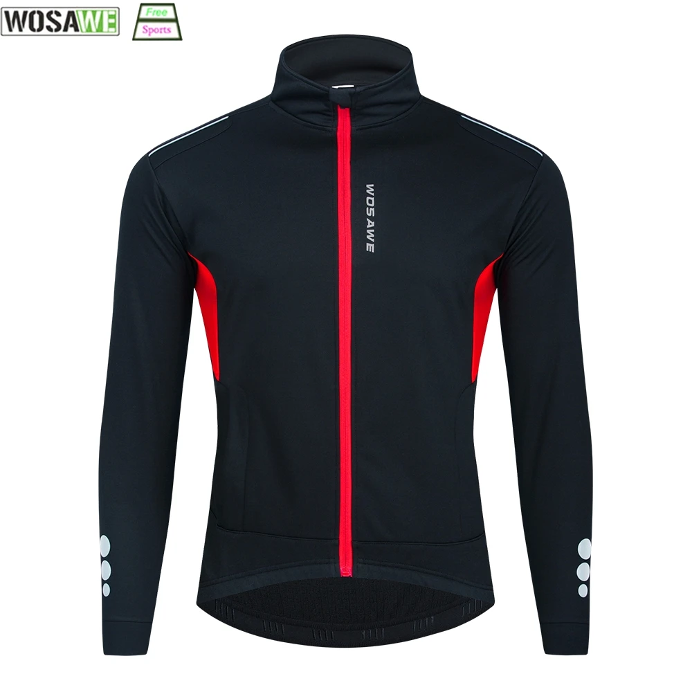 WOSAWE Winter Warm Up Thermal Fleece Three Layer Cycling Jacket Bicycle MTB Road Bike Clothing Windproof Long Jersey Black
WOSAWE Winter Warm Up Thermal Fleece Three Layer Cycling Jacket Bicycle MTB Road Bike Clothing Windproof Long Jersey Black