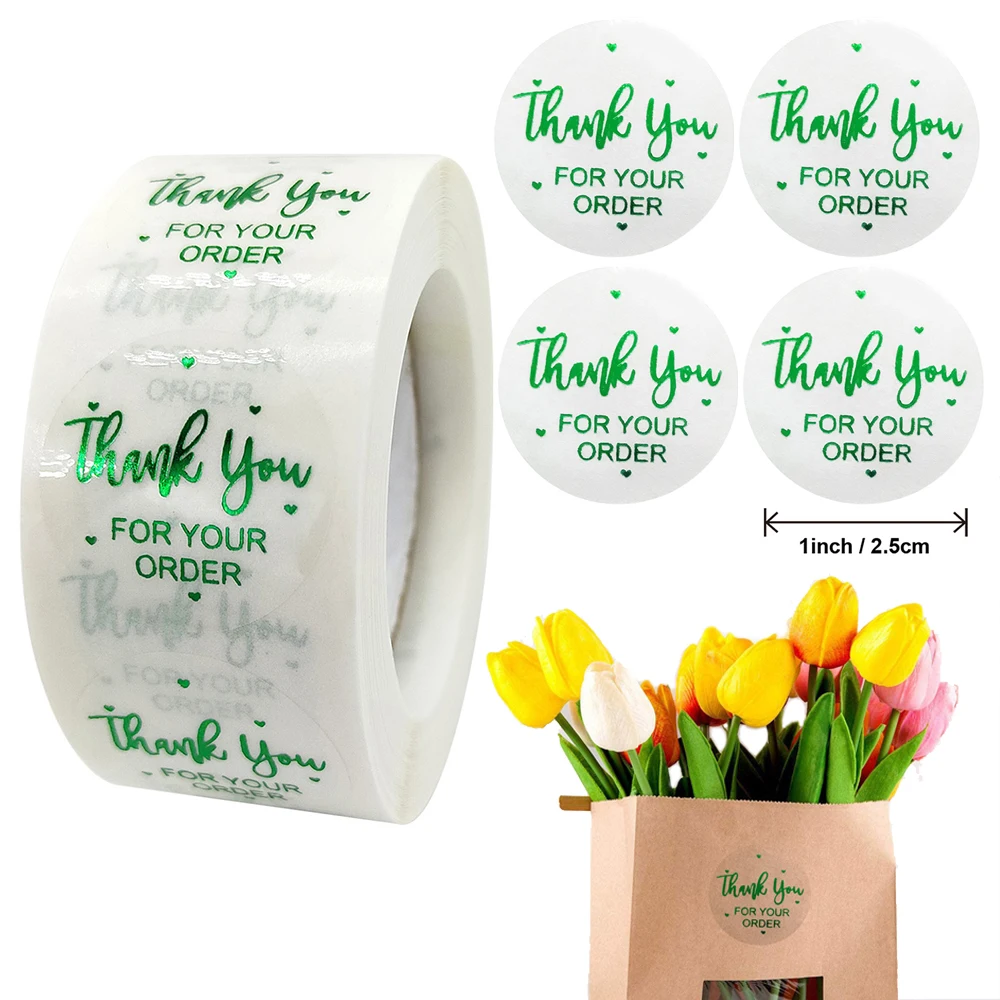 500pcs 2.5cm Green Gilding Thank You for Your Order Sticker Transparent Envelope Invitation Sealing Label Decoration
500pcs 2.5cm Green Gilding Thank You for Your Order Sticker Transparent Envelope Invitation Sealing Label Decoration