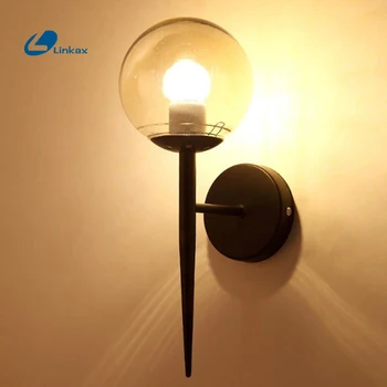 Nordic LED Wall Lamp Modern Iron Glass Ball Sconces wall Lights Home Store Bedroom Corridor Stairs Fixtures E27 Light Bulb Lamp
Nordic LED Wall Lamp Modern Iron Glass Ball Sconces wall Lights Home Store Bedroom Corridor Stairs Fixtures E27 Light Bulb Lamp