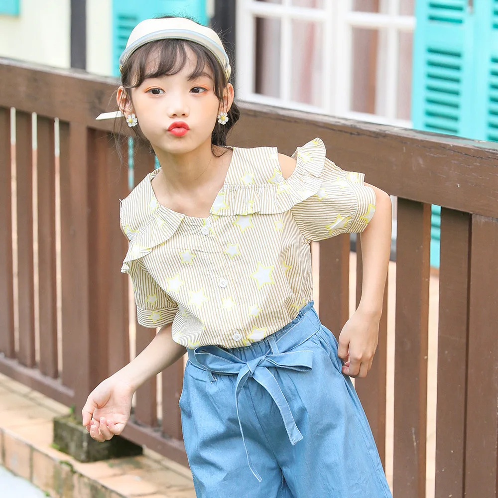 2020 Summer Girls Blouse Star Printing Kids Fashion Off-Shoulder Blouses for Girls Cute Baby Girls Short Sleeve Blouses,#8392
2020 Summer Girls Blouse Star Printing Kids Fashion Off-Shoulder Blouses for Girls Cute Baby Girls Short Sleeve Blouses,#8392