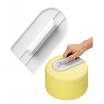 

1 Pcs Icing Fondant Cake Decorating Sugar Craft Sugarcraft Icing Mold Plastic Cake Smoother Polisher Tools Kitchen Bakeware