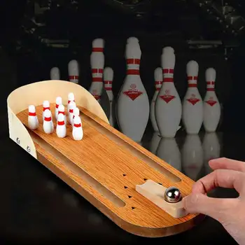 Children's educational wooden mini bowling parent-child interactive table game leisure decompression indoor game ball toy
Children's educational wooden mini bowling parent-child interactive table game leisure decompression indoor game ball toy