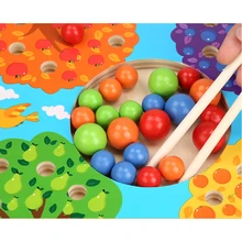 Baby Montessori Toys Wooden Beads Kids Chopsticks Clip Beads Matching Game Puzzle Board Educational Training Toys For Children
Baby Montessori Toys Wooden Beads Kids Chopsticks Clip Beads Matching Game Puzzle Board Educational Training Toys For Children