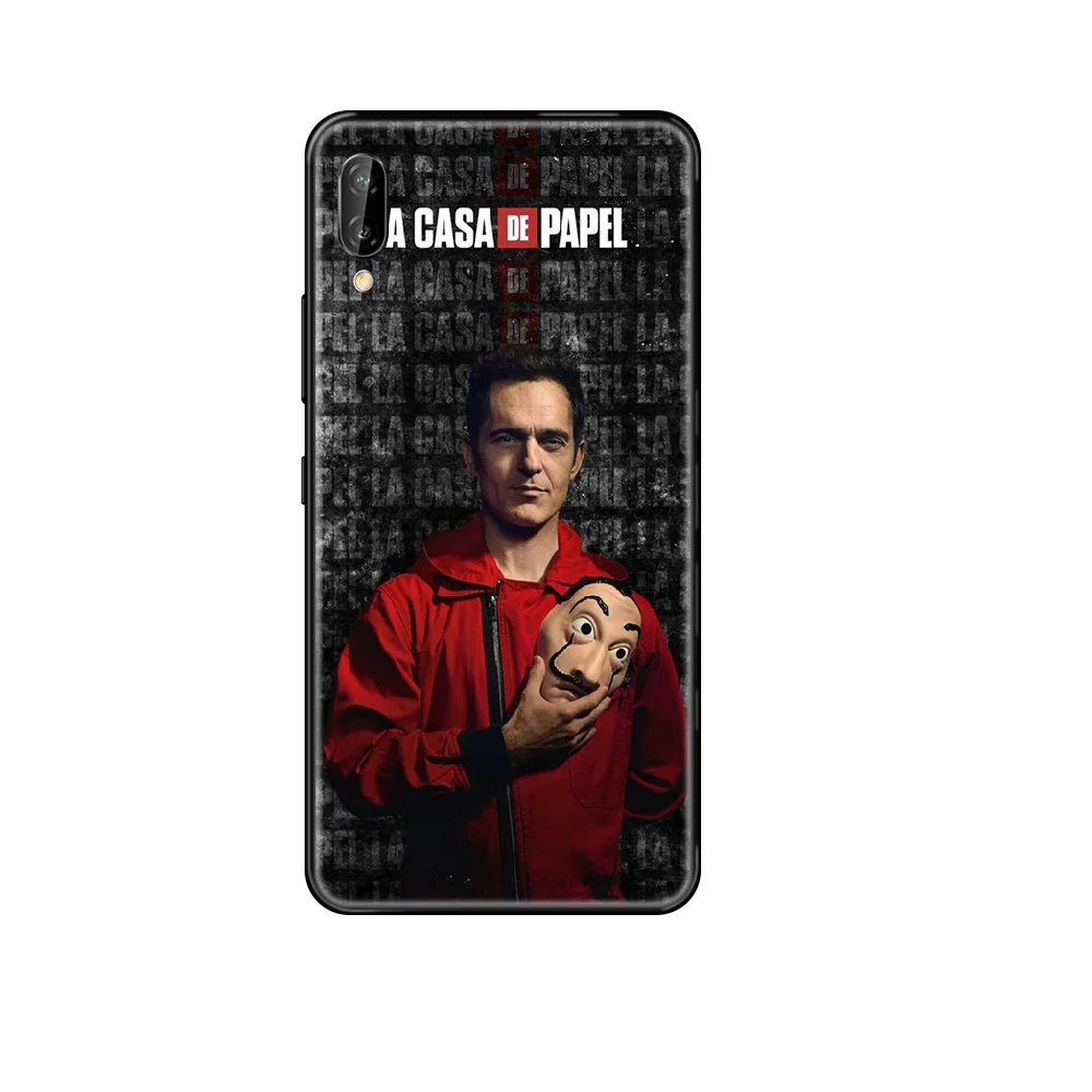 Чехол La Casa de papel для телефона Huawei Honor Mate 5 6 7 8 9 10 20 A C X Lite Модный черный силиконовый