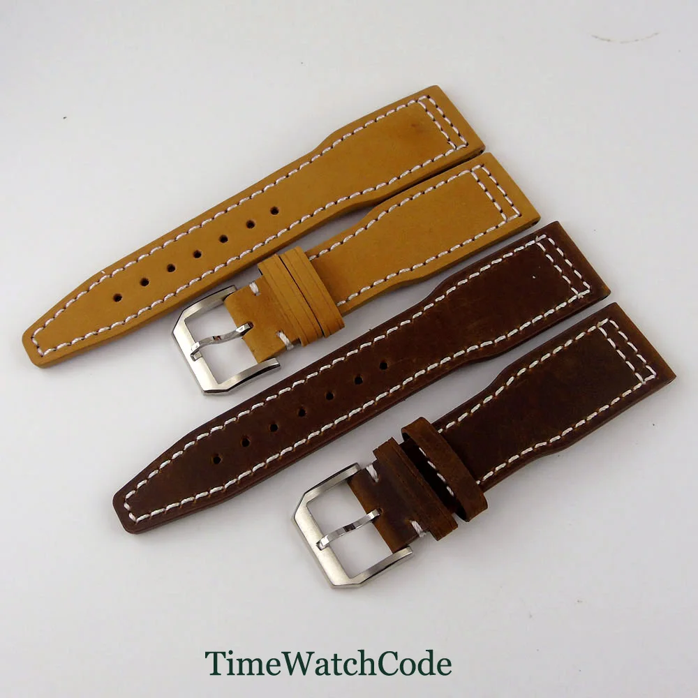 Genuine Cow Leather Strap 22mm/20mm Watch Band Parts Buckle Coffee or Tan Color Fit For Men's Watch
Genuine Cow Leather Strap 22mm/20mm Watch Band Parts Buckle Coffee or Tan Color Fit For Men's Watch